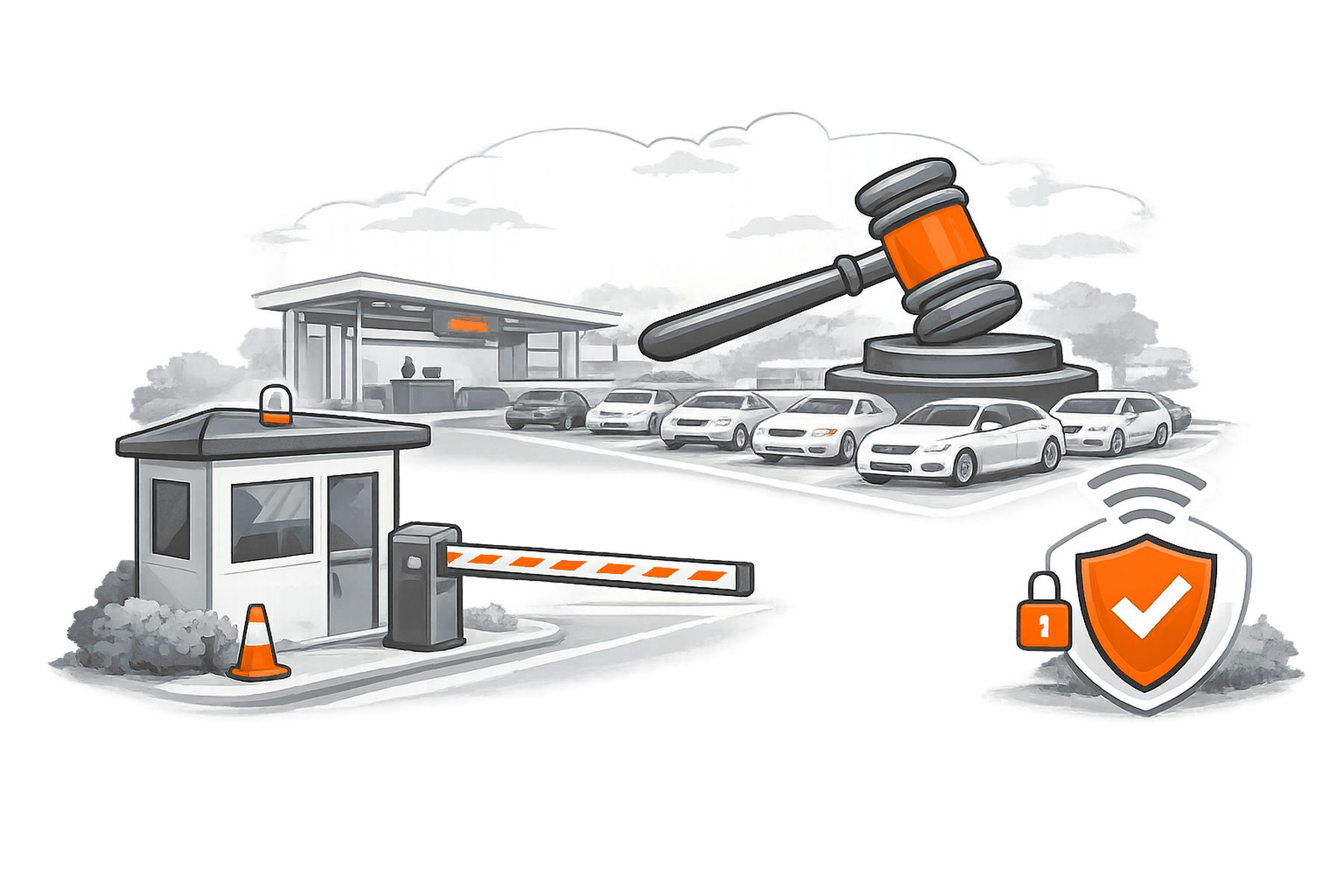 Auto Auction Security overview illustration