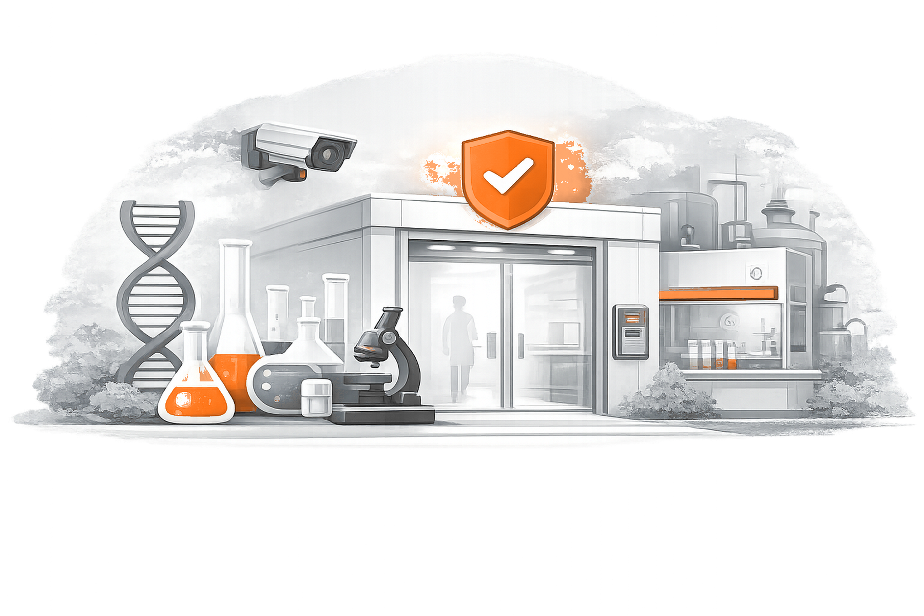Biotech Security overview illustration