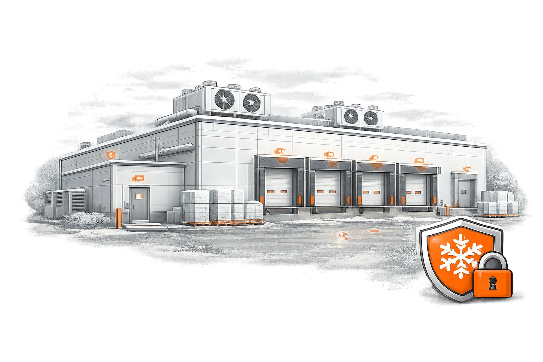 Cold Storage Security overview illustration