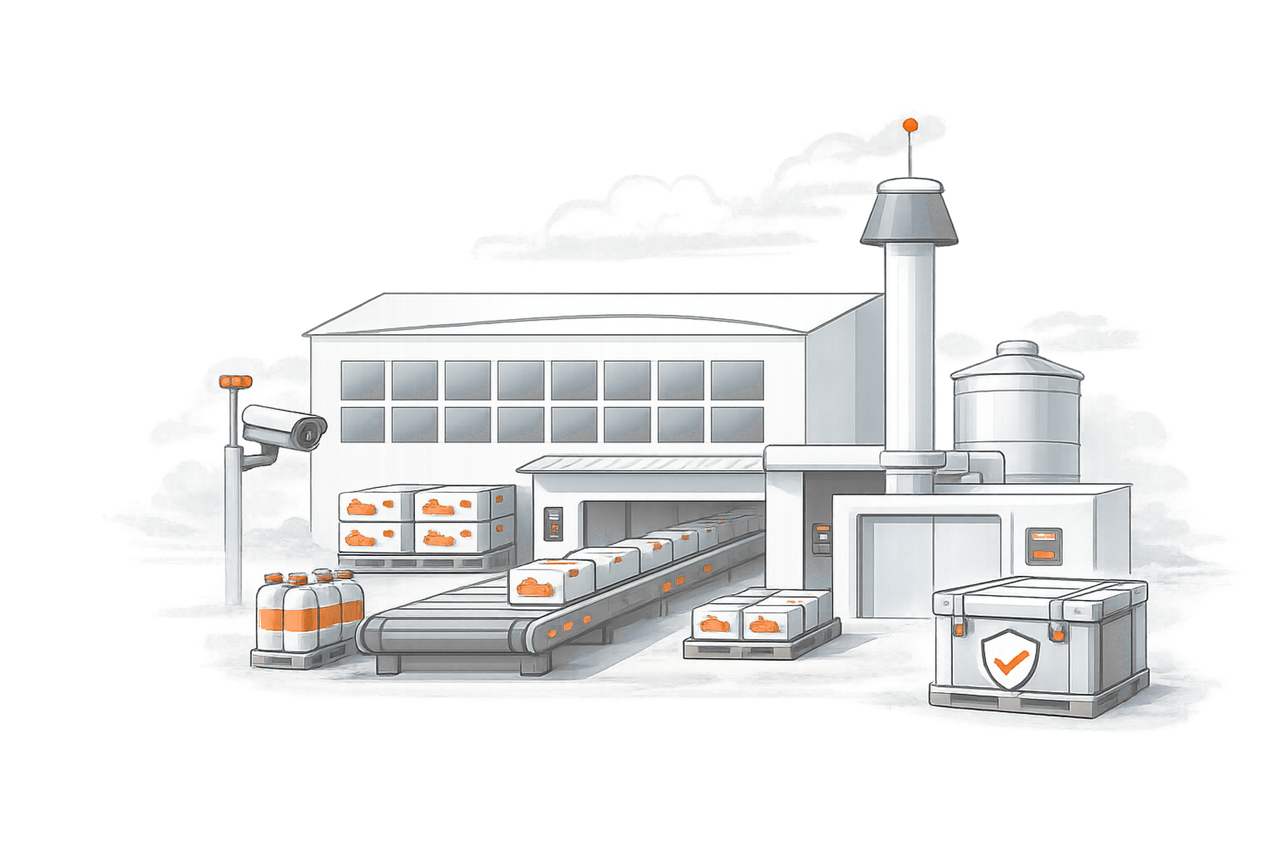 Food Processing Security overview illustration