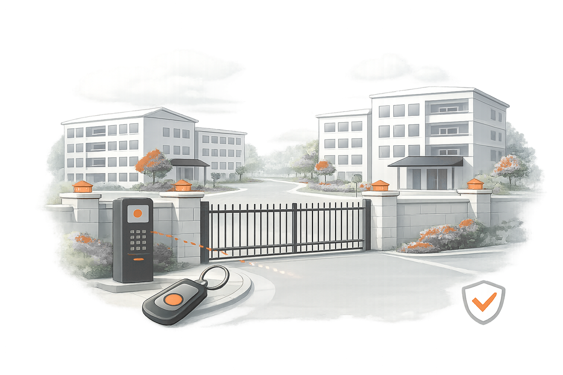 Gated Community Security overview illustration