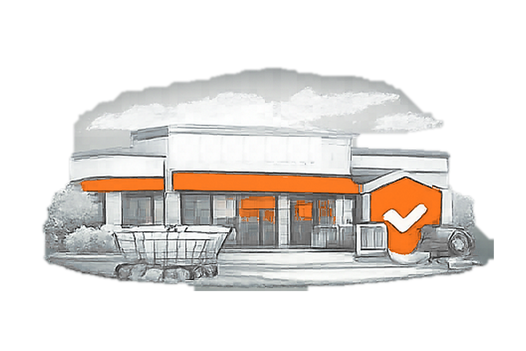Grocery Store Security overview illustration