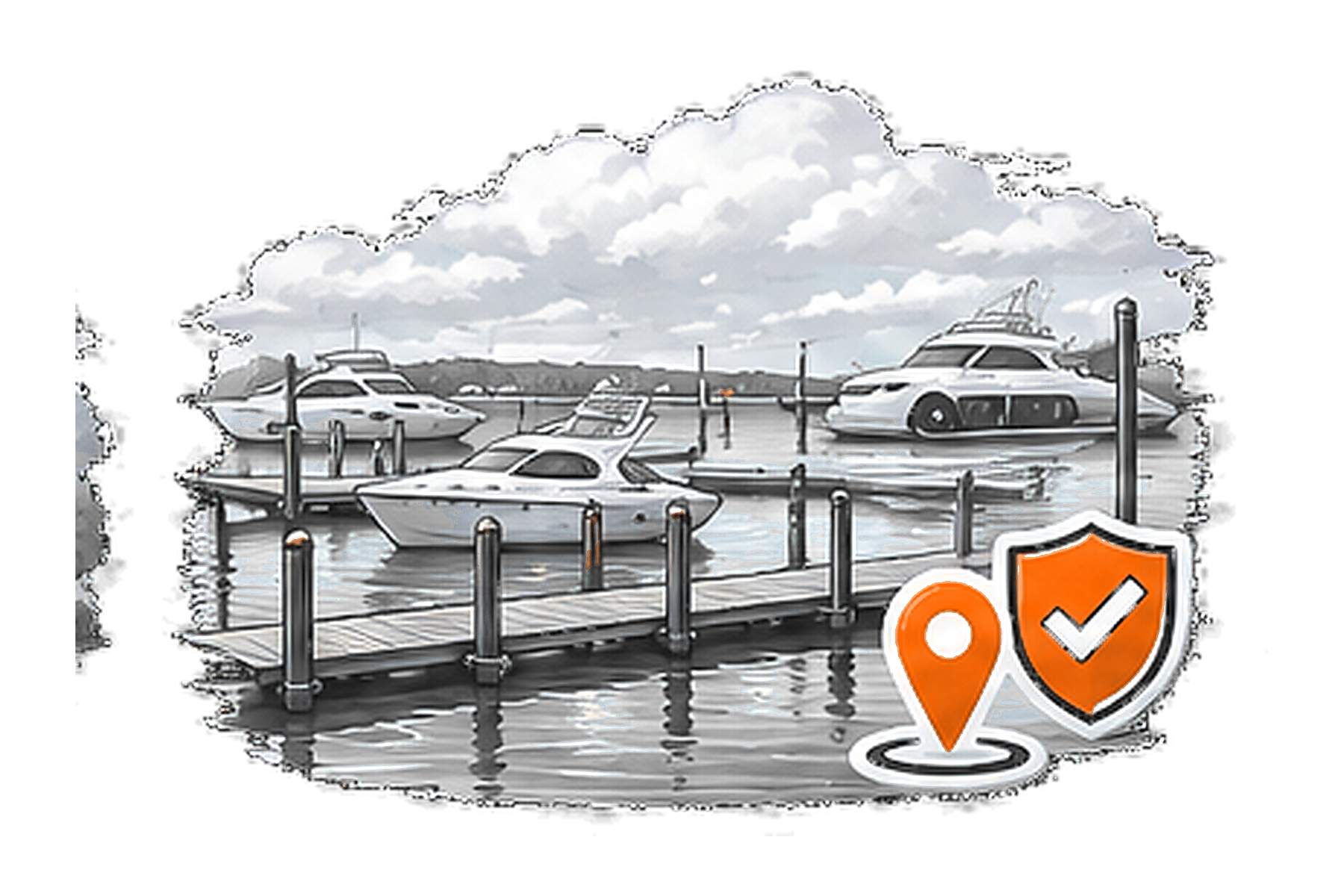 Marina Security overview illustration