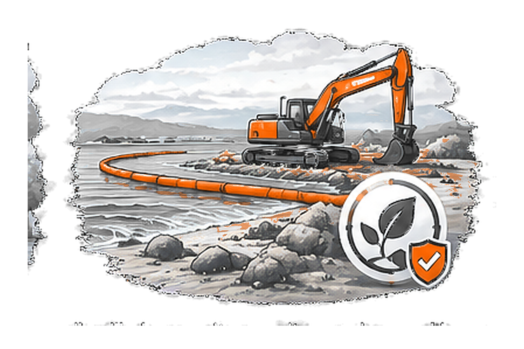 Oil Spill Cleanup Site Security overview illustration