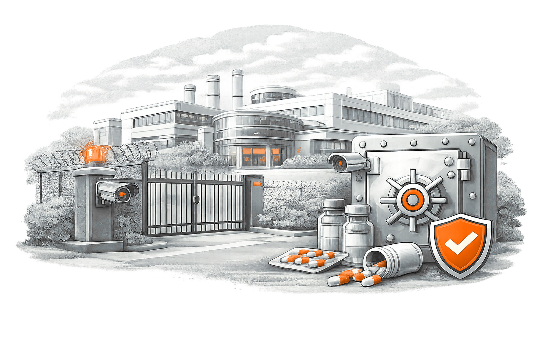 Pharmaceutical Security overview illustration