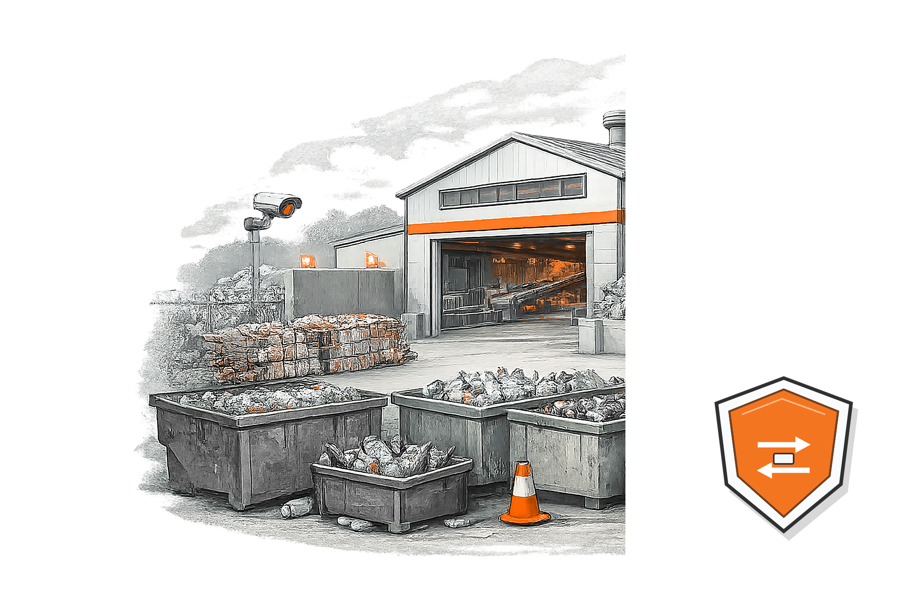 Transfer Station Security overview illustration