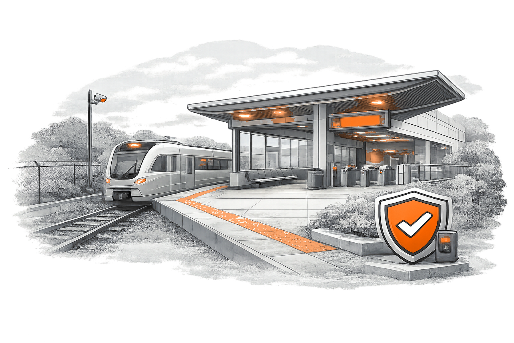 Transit Station Security overview illustration