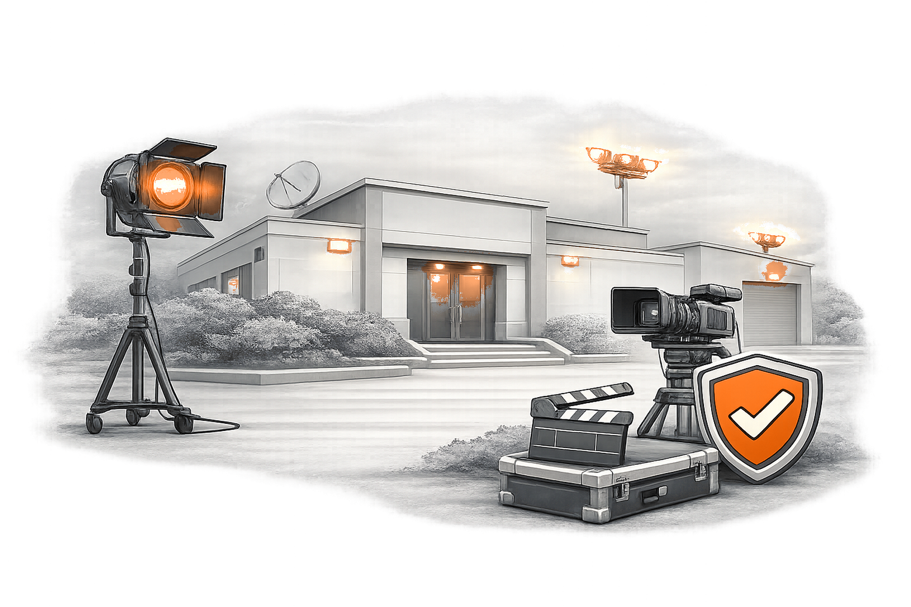 TV Production Security overview illustration