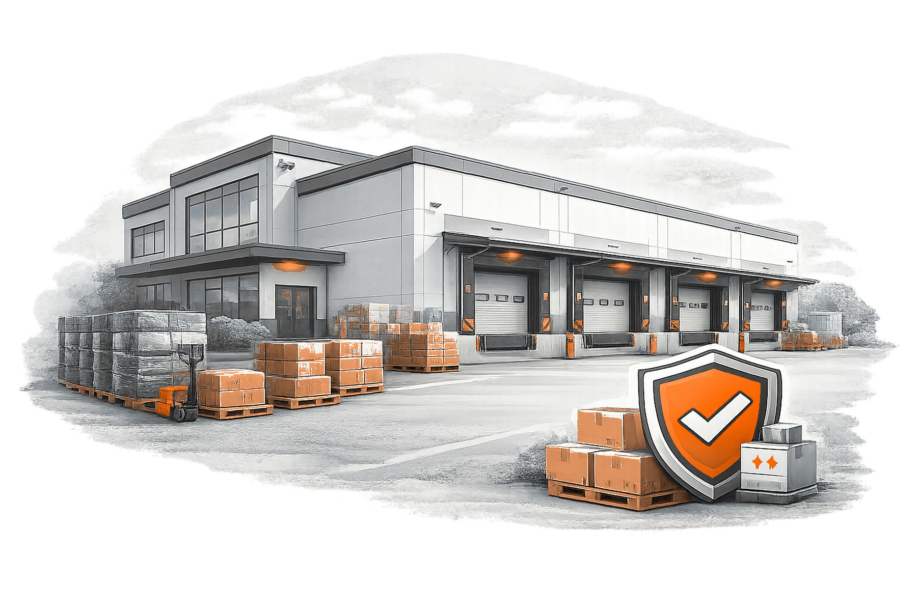 Warehouse Security overview illustration