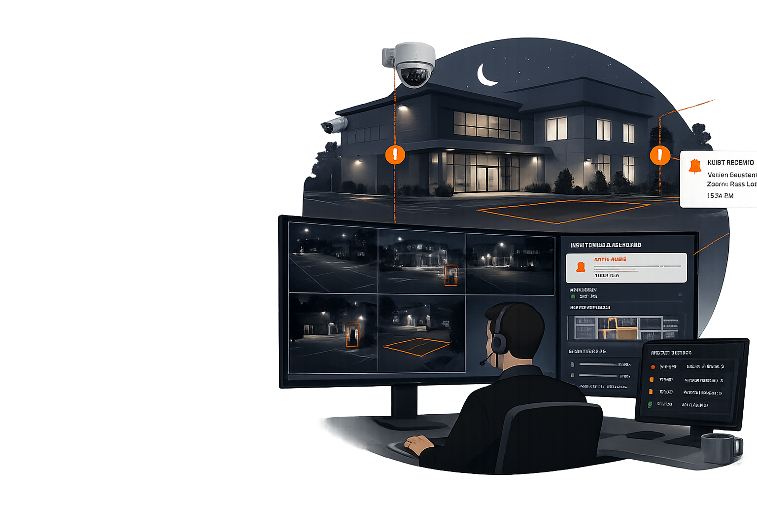 Remote Monitoring Security overview illustration