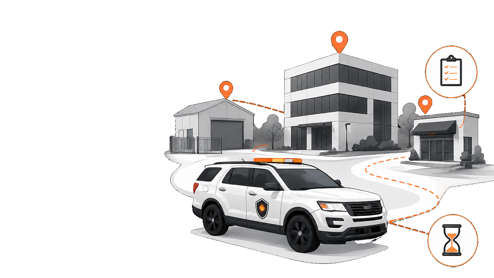 Mobile Patrol Security overview illustration